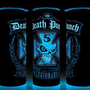 Glow in the Dark Five Finger Death Punch Legionary Heavy Metal Cup Mug Tumbler